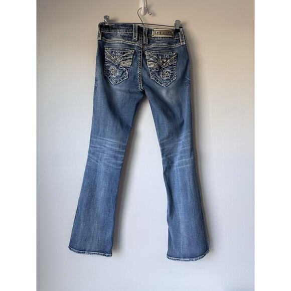 Rock Revival Jeans Women’s 26 blue easy boot lyon festival rodeo western cowgirl - Picture 2 of 12